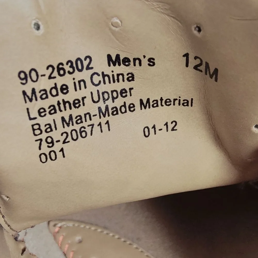 Dockers Men's Brown Leather Bicycle Toe Lace Up Oxford Dress Shoes, Sz 12